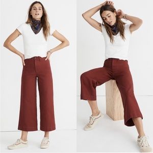Madewell Emmett Crop wide leg women 32